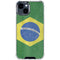 Brazil Flag Distressed iPhone 15 Clear Case